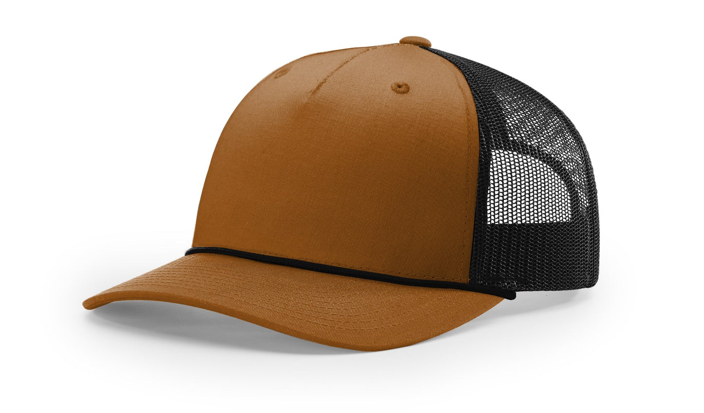 112FPR | FIVE PANEL TRUCKER WITH ROPE