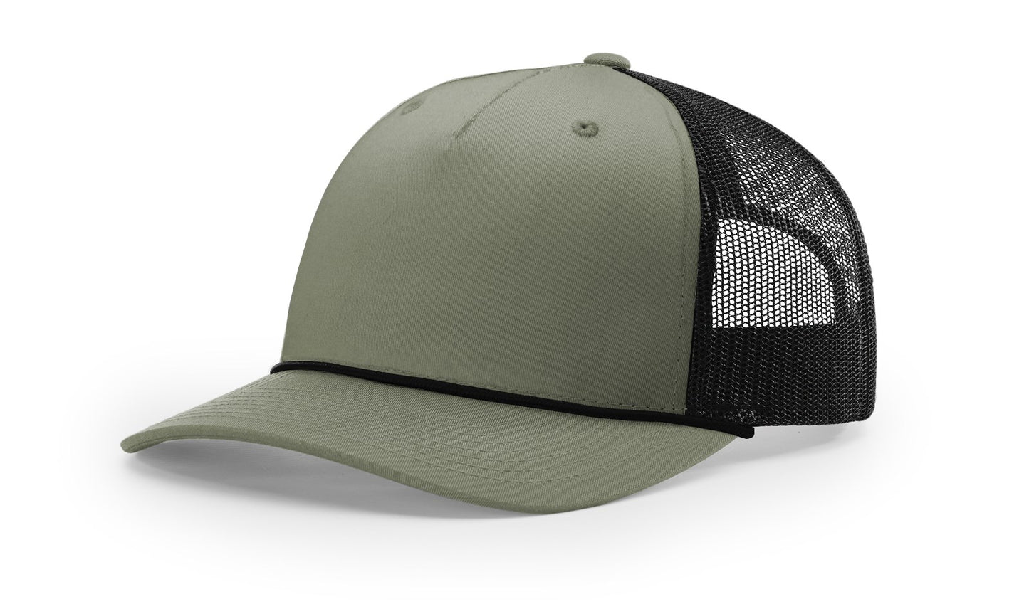 112FPR | FIVE PANEL TRUCKER WITH ROPE