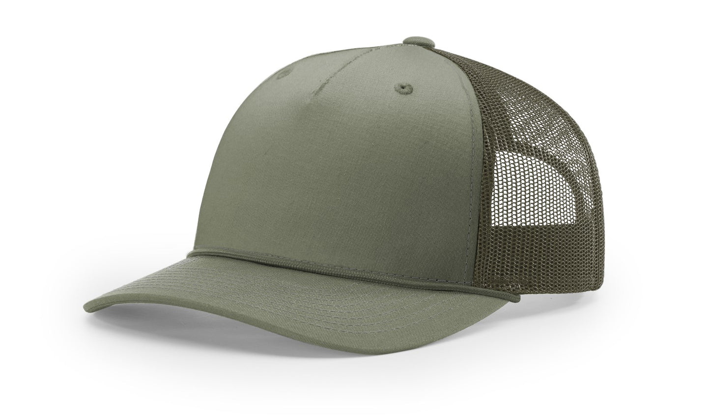112FPR | FIVE PANEL TRUCKER WITH ROPE