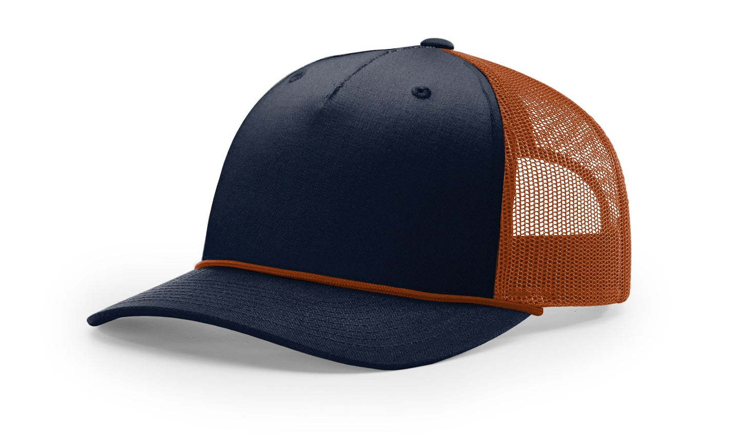 112FPR | FIVE PANEL TRUCKER WITH ROPE