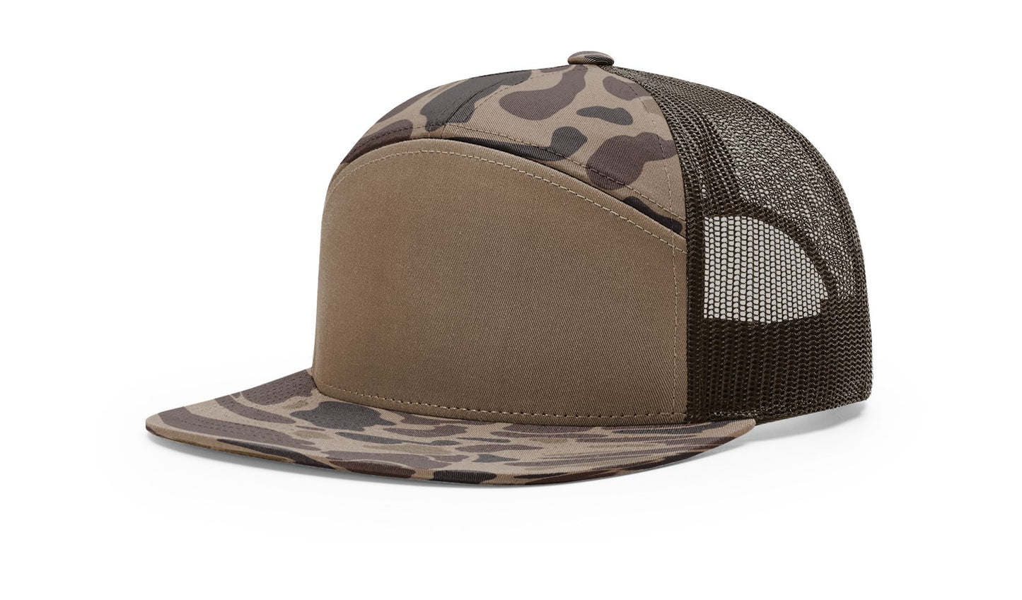 168P | PRINTED 7 PANEL TRUCKER