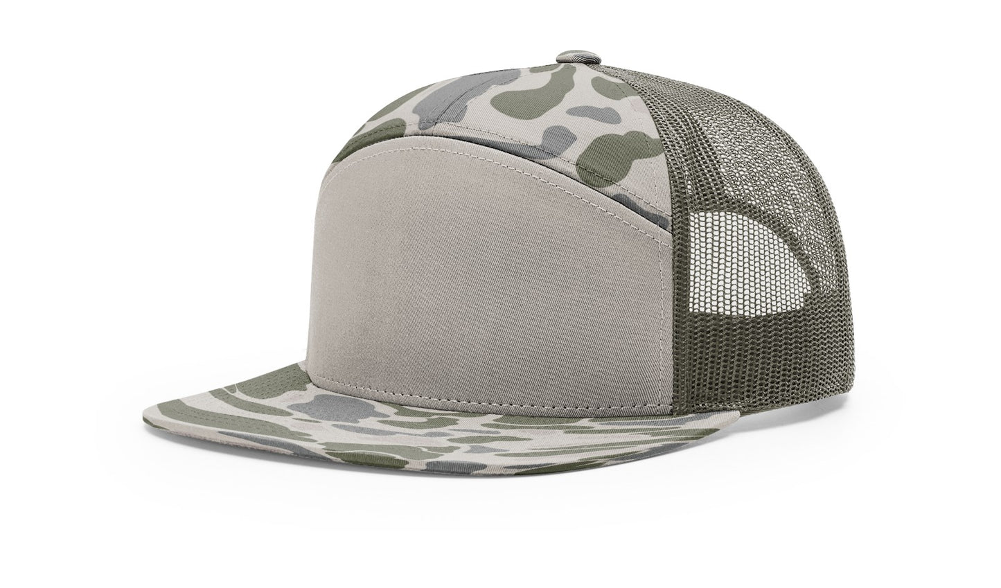 168P | PRINTED 7 PANEL TRUCKER