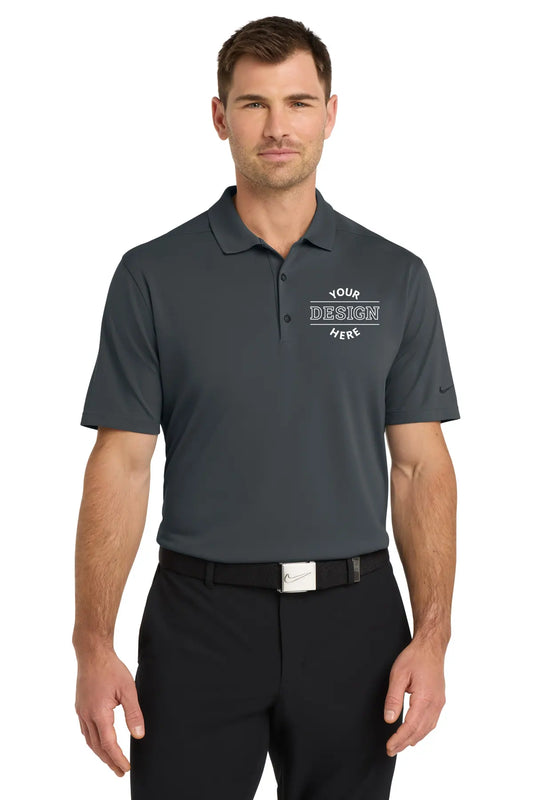 Grey Nike Dri-fit polo