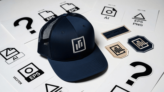 Logo Artwork for Embroidered Hats: Raster vs. Vector, AI Images & Patch Options Explained