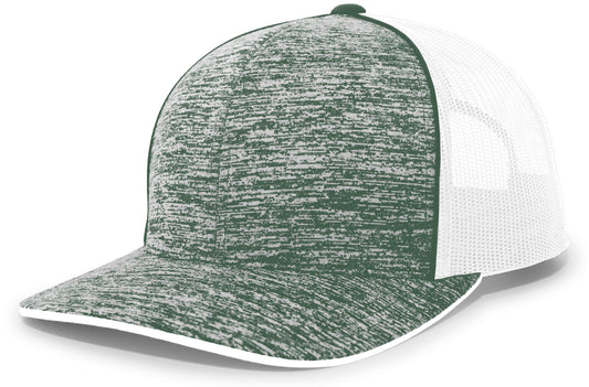 Aggressive Heather Trucker Snapback Cap 106C