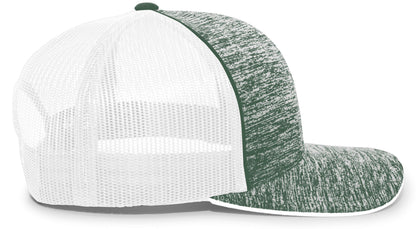 Aggressive Heather Trucker Snapback Cap 106C