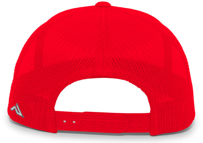 Aggressive Heather Trucker Snapback Cap 106C