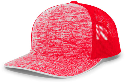 Aggressive Heather Trucker Snapback Cap 106C