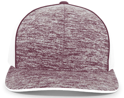 Aggressive Heather Trucker Snapback Cap 106C