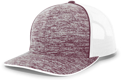 Aggressive Heather Trucker Snapback Cap 106C