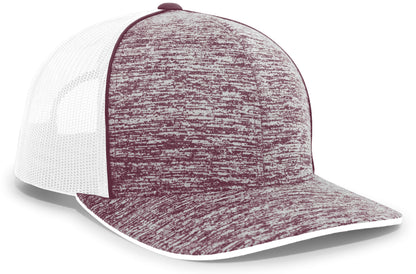 Aggressive Heather Trucker Snapback Cap 106C