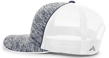 Aggressive Heather Trucker Snapback Cap 106C