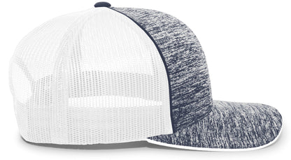 Aggressive Heather Trucker Snapback Cap 106C