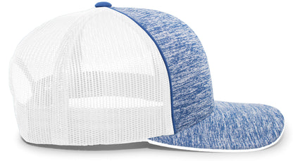 Aggressive Heather Trucker Snapback Cap 106C
