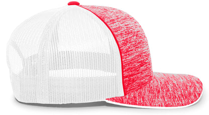 Aggressive Heather Trucker Snapback Cap 106C