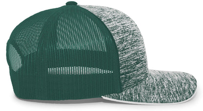 Aggressive Heather Trucker Snapback Cap 106C