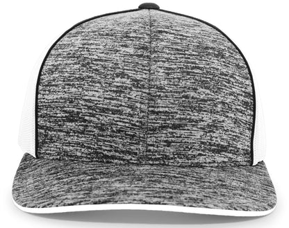 Aggressive Heather Trucker Snapback Cap 106C