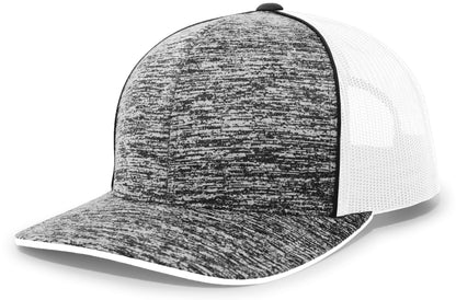 Aggressive Heather Trucker Snapback Cap 106C
