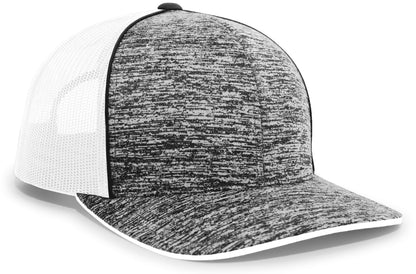 Aggressive Heather Trucker Snapback Cap 106C