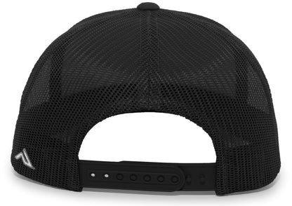 Aggressive Heather Trucker Snapback Cap 106C