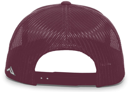 Aggressive Heather Trucker Snapback Cap 106C