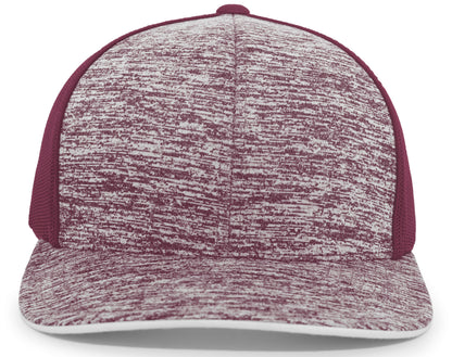 Aggressive Heather Trucker Snapback Cap 106C