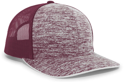 Aggressive Heather Trucker Snapback Cap 106C