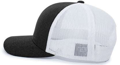 Heather Trucker Snapback Cap 110C