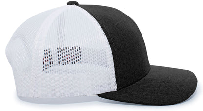 Heather Trucker Snapback Cap 110C