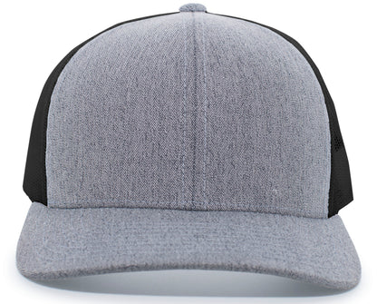 Heather Trucker Snapback Cap 110C