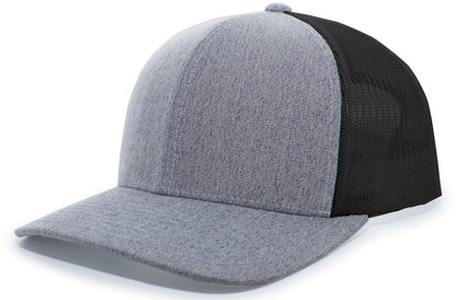 Heather Trucker Snapback Cap 110C