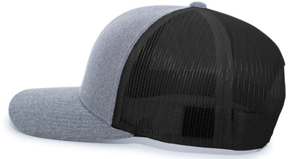 Heather Trucker Snapback Cap 110C