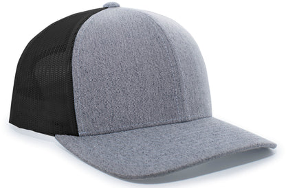 Heather Trucker Snapback Cap 110C