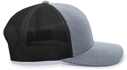 Heather Trucker Snapback Cap 110C