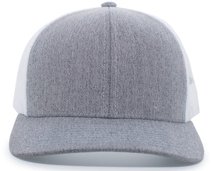 Heather Trucker Snapback Cap 110C