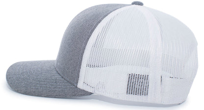 Heather Trucker Snapback Cap 110C