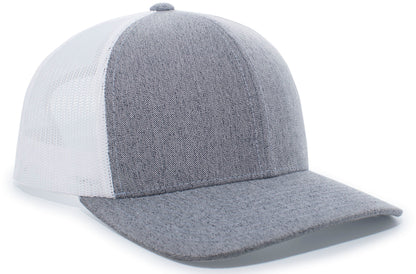 Heather Trucker Snapback Cap 110C