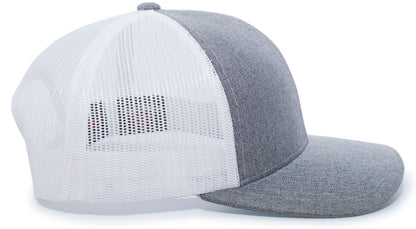 Heather Trucker Snapback Cap 110C
