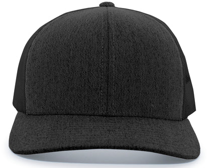 Heather Trucker Snapback Cap 110C