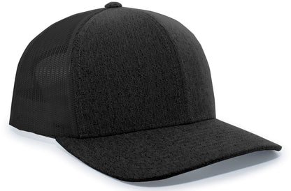 Heather Trucker Snapback Cap 110C