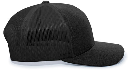 Heather Trucker Snapback Cap 110C
