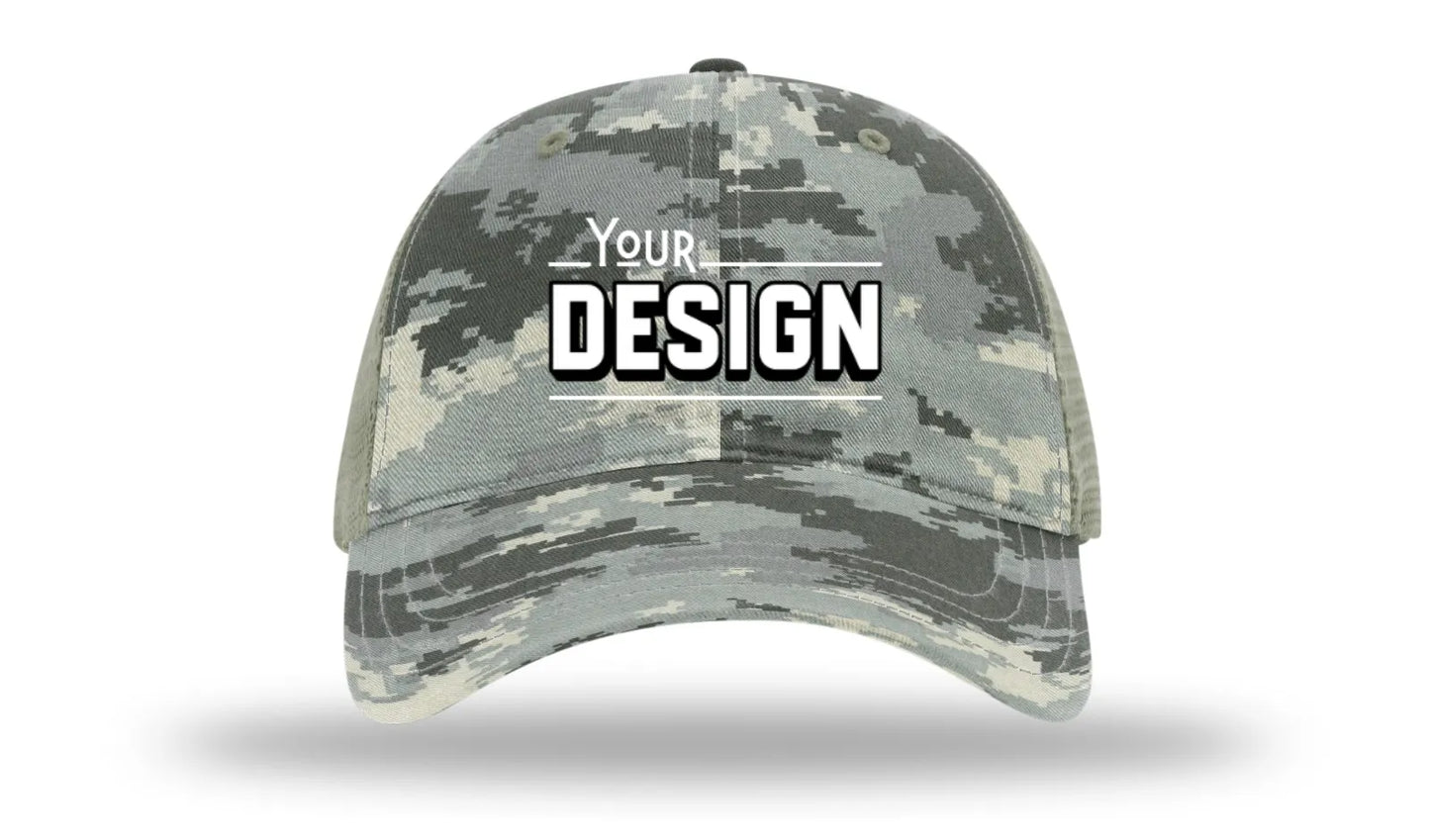 Richardson 111P | GARMENT WASHED PRINTED TRUCKER