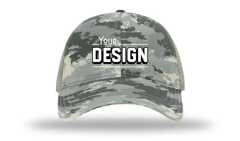 Richardson 111P | GARMENT WASHED PRINTED TRUCKER