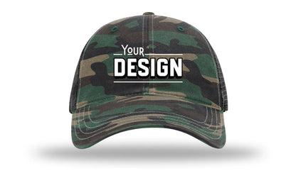 Richardson 111P | GARMENT WASHED PRINTED TRUCKER