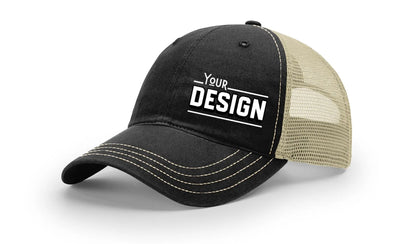 Custom Richardson 111 Hat — Garment Washed Trucker Cap