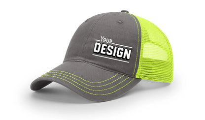 Custom Richardson 111 Hat — Garment Washed Trucker Cap