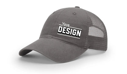 Custom Richardson 111 Hat — Garment Washed Trucker Cap