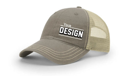 Custom Richardson 111 Hat — Garment Washed Trucker Cap
