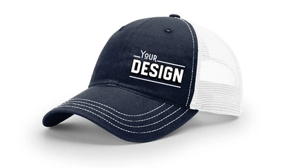 Custom Richardson 111 Hat — Garment Washed Trucker Cap