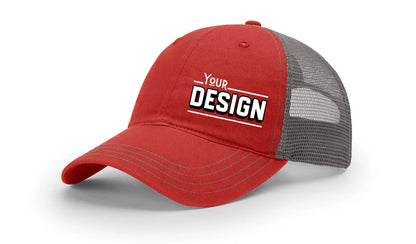 Custom Richardson 111 Hat — Garment Washed Trucker Cap